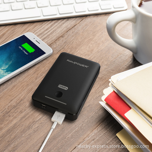Portable Charger RAVPower 10050mAh Power Bank External Battery Pack with 2.4A Output, 2A Input and iSmart Technology for iPhone,